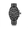 Men's Silver/Black Ceramic Watch