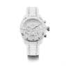 Men's Silver/White Ceramic Watch