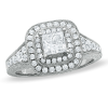 Monarch Diamond Framed Princess-Cut Ring