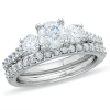 Radiance Diamond 3-Stone Bridal Set