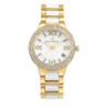 Women's Gold/White Ceramic Watch