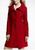 Wool Blend Long Fit  and Flare Coat